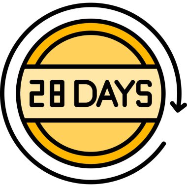 2 gün kaldı, vektör çizimi, düz tasarım