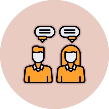 İnsan simgesinin vektör illüstrasyonu