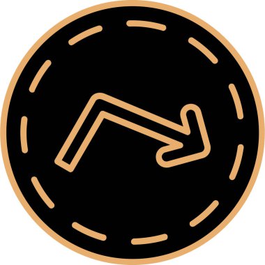 Tek bir simgenin vektör illüstrasyonu