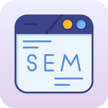 Bir metin ile mavi ve beyaz düz tasarım çizimi