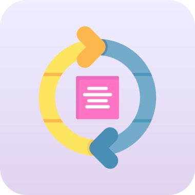 belge dosya simgesi düz biçimli