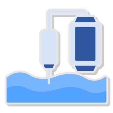 su şişesi simge vektör çizim