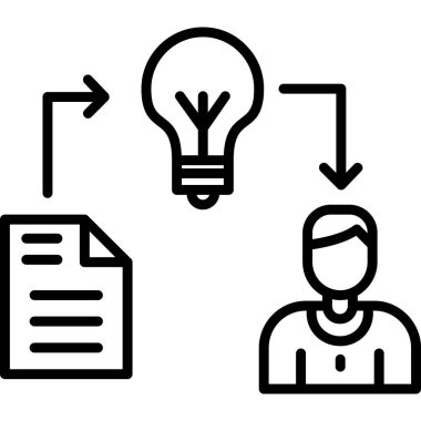 Veri Yönetimi simgesi, vektör illüstrasyonu