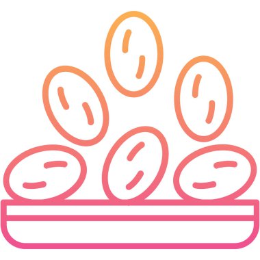 Yumurta. Web simgesi basit illüstrasyon