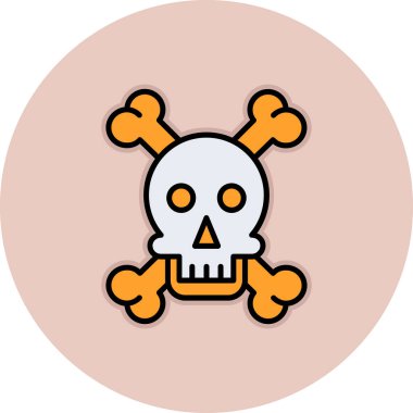 Kurukafa simgesi vektör illüstrasyonu