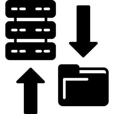 veri merkezi vektör simgesi