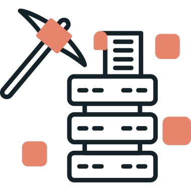 veri sunucu simgesi vektör illüstrasyonu