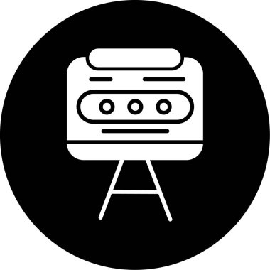 radyo web simgesi basit illüstrasyon