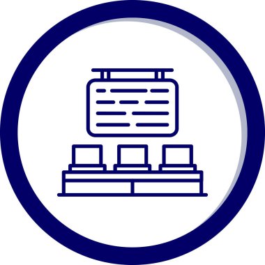 Bilgisayar ekranı. Basit tasarım