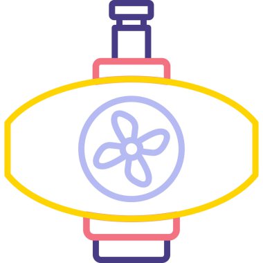 atom. Web simgesi basit illüstrasyon
