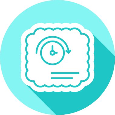 saat web simgesi basit illüstrasyon