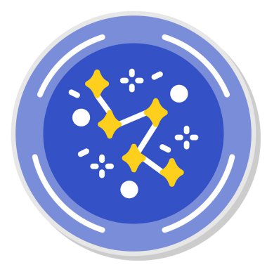 Pusula. Web simgesi basit illüstrasyon