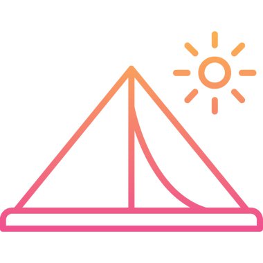 Modern b 'nin vektör illüstrasyonu güneşin ikonundan yoksun