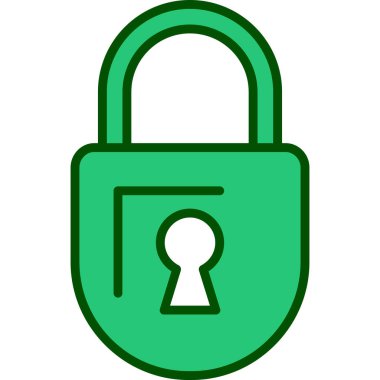 ikon vektör illüstrasyonunu kilitle