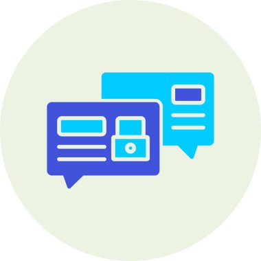 Web sohbet simge vektör çizim