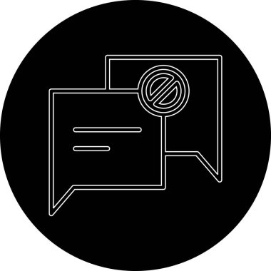 ileti ikonu vektör illüstrasyonu