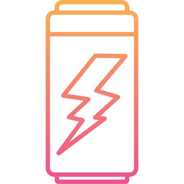 pil simgesi. Web tasarımı için pil vektör simgelerinin özet çizimi