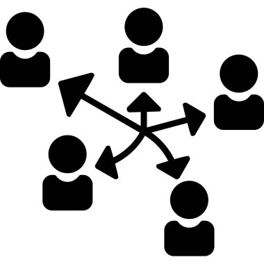 Ağ vektör satırı simgesi