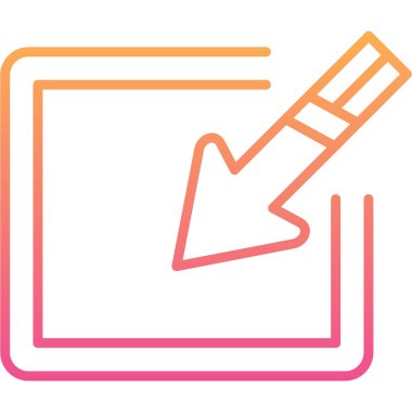 kalem simgesi vektör illüstrasyonu