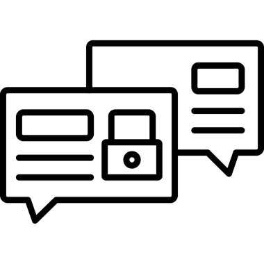 Sohbet simgesi vektör çizimi çizimi