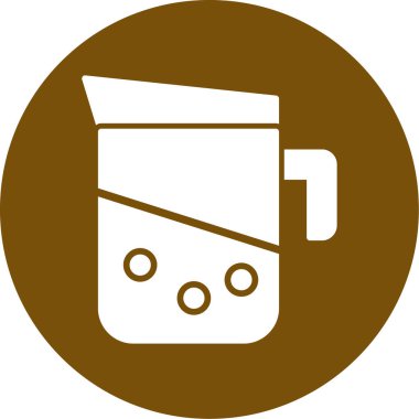 Modern kahve ikonunun vektör illüstrasyonu