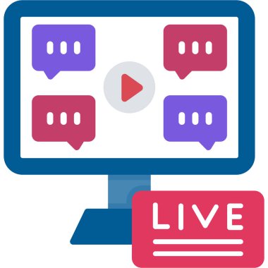 canlı video yayın simgesi