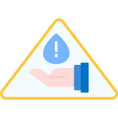 Su damlası ikon vektörü. İnce çizgi işareti. renk kontur sembolü resimlemesi