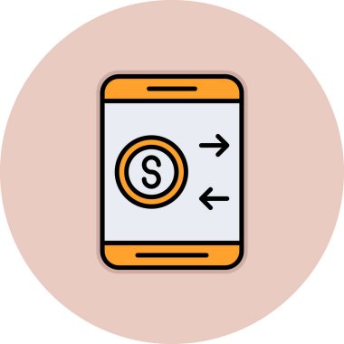 Modern simgenin vektör illüstrasyonu