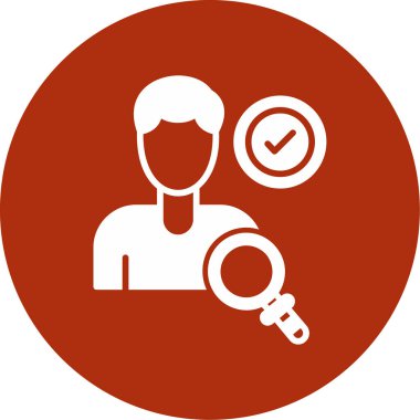 Anahtar simgesi olan bir kişinin vektör çizimi