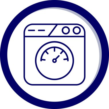 çamaşır makinesi ikon vektör çizimi