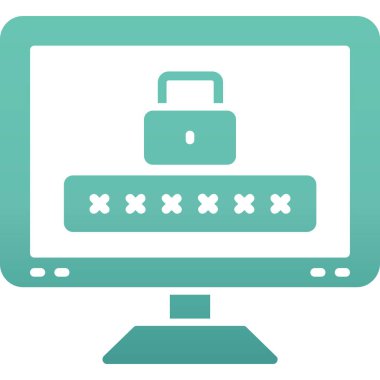 Bilgisayar. Web simgesi basit illüstrasyon