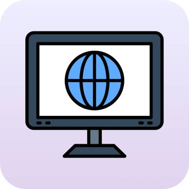 Web sitesi ve tasarım için web tasarım simgesi