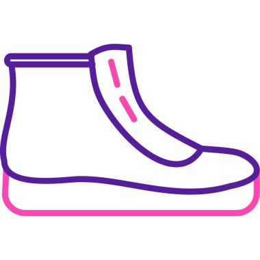 Bir çift çizme simgesinin vektör çizimi