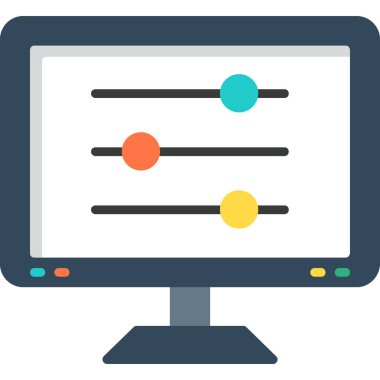 Web simgesi vektör illüstrasyonu