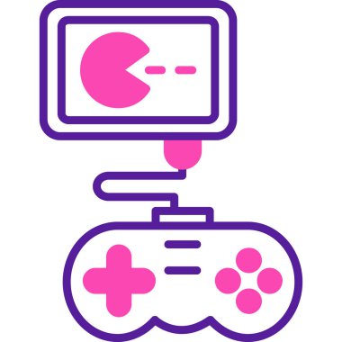 Oyun. Web simgesi basit illüstrasyon