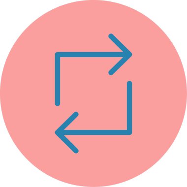 Ok. Web simgesi basit illüstrasyon