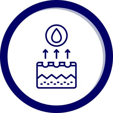 su damlası ikon vektör illüstrasyonu