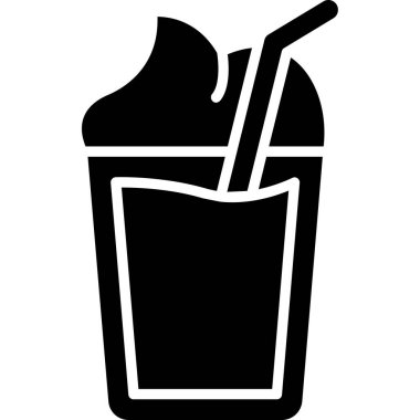 içecek cam ikonu ana hatlarıyla