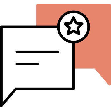 Konuşma balonu simgesinin illüstrasyon tasarımı