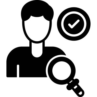 kullanıcı. Web simgesi basit illüstrasyon