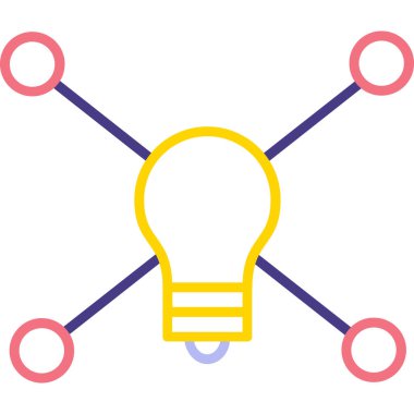 ampul simgesi vektör illüstrasyonu