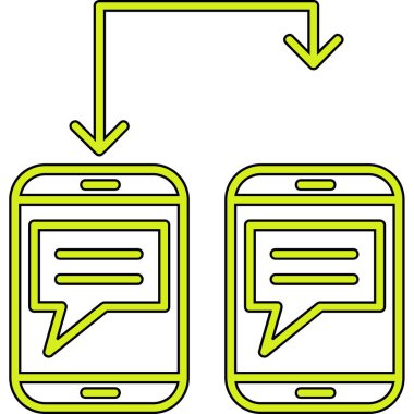 mobil sohbet simgesi, özet biçimi