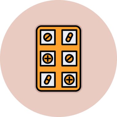 Vektör illüstrasyonu, simge ögesi arkaplanı