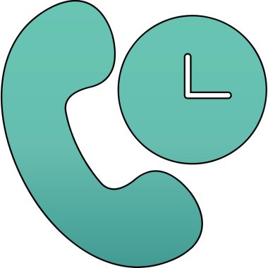 Telefonunuz var. Web simgesi basit illüstrasyon