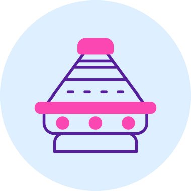 Kek. Web simgesi basit illüstrasyon