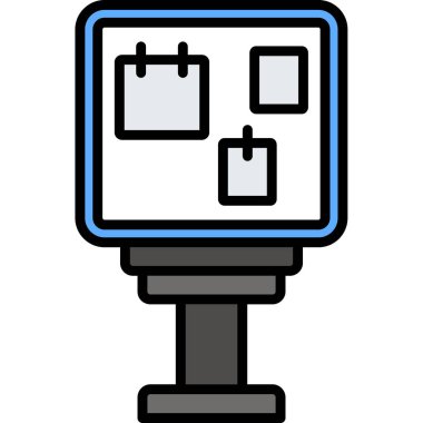 Kamera simgesi. Web için basit görüntü vektör simgeleri çizimi
