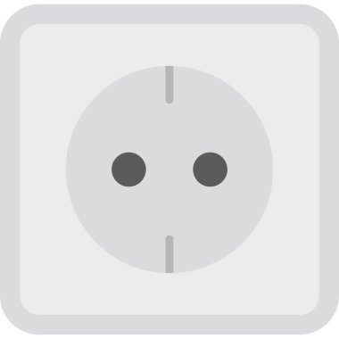 güç soketi simgesi, vektör çizim