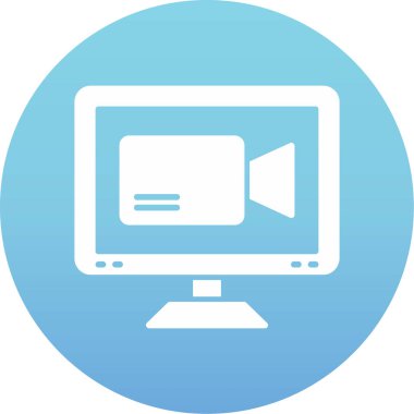 Bilgisayar. Web simgesi basit illüstrasyon