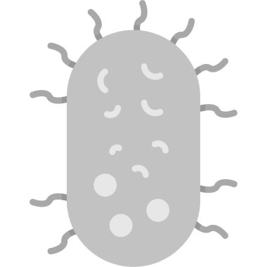 izole edilmiş virüs çizgi film vektör tasarımı