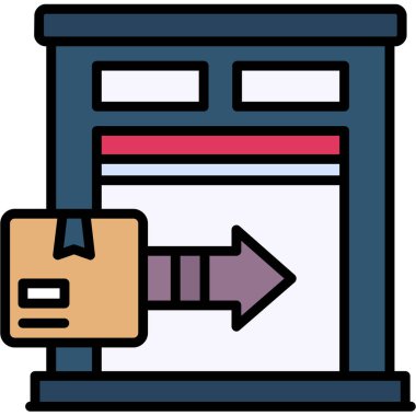 Alışveriş. Web simgesi basit illüstrasyon